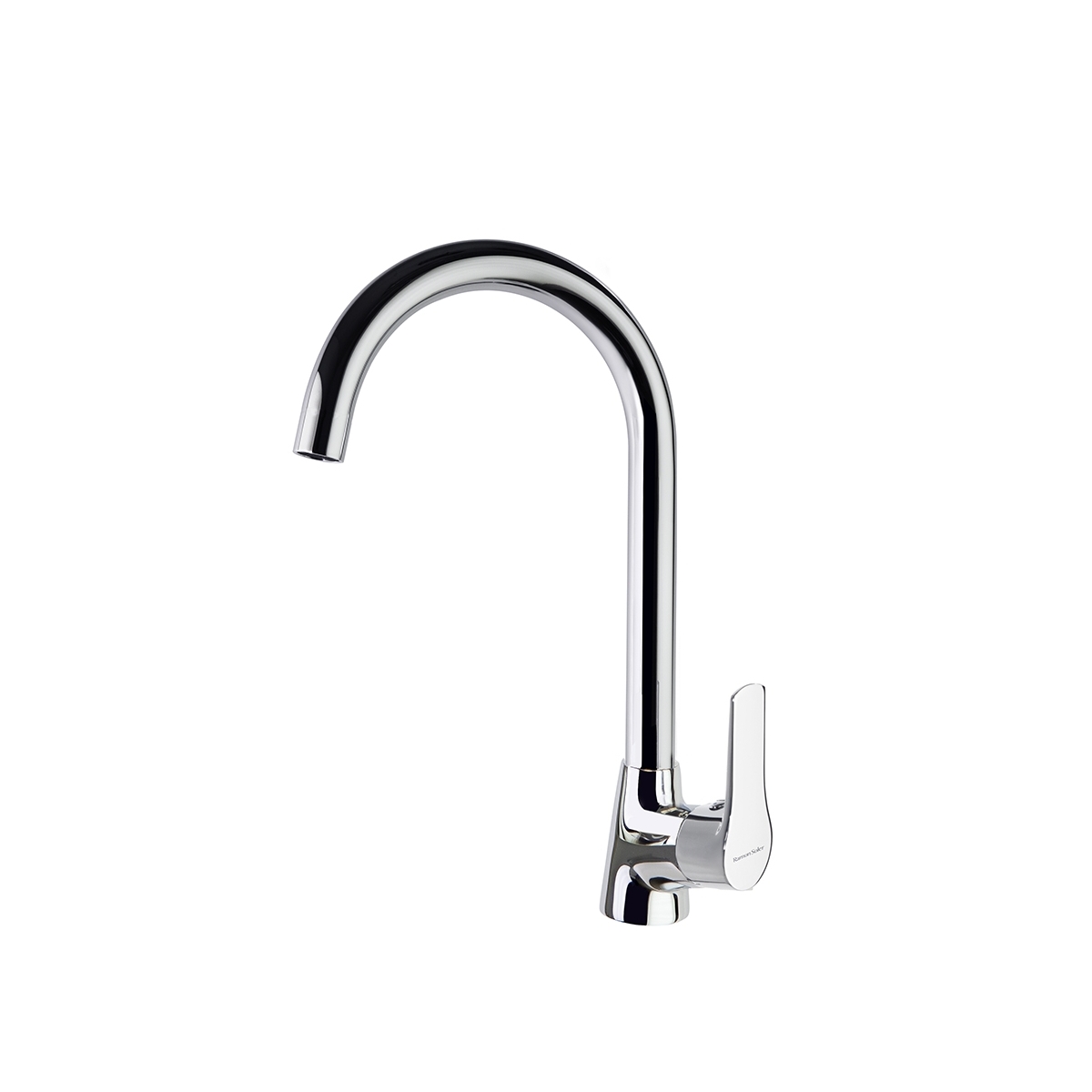 Photo du bec rotatif Ramón Soler 180602 chrome freg. Pipe cygne conique verticale titane S2