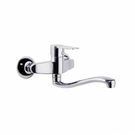Low Spout Ramón Soler 180701 Cc Chrome Single Lever Freg. Titanium S2 Low Spout Mural