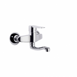 Low Spout Ramón Soler 180701 Ccb14 Chrome Single Lever Freg. Titanium S2 Low Spout Mural