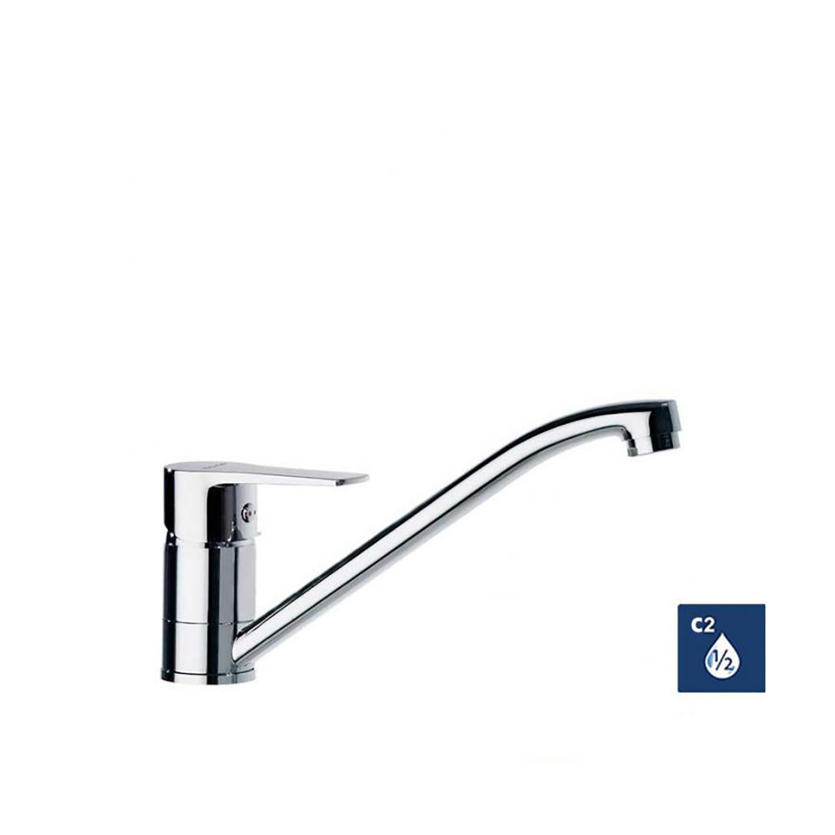 Photo du bec pivotant Ramón Soler évier 1809 chrome titane C2
