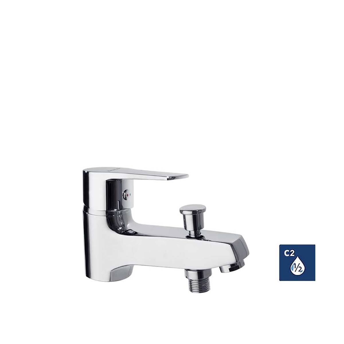 Foto da prateleira da banheira Ramón Soler 1816 S Chrome Monotrou Titanium C2