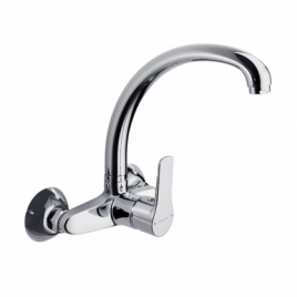 Caño Alto Ramón Soler 1817 cc Chrom Titanium S2 Wall High Waschbecken