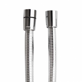 Ramón Soler 2472C Pvc Spiral Chrome G1/2"--G1/2" Shower Flexo 1.75M Antitwist System Without Box