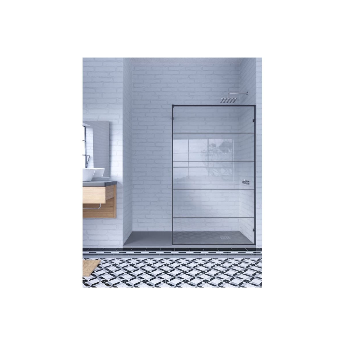 Nazca Industrial Decorated Screen The Black Collection