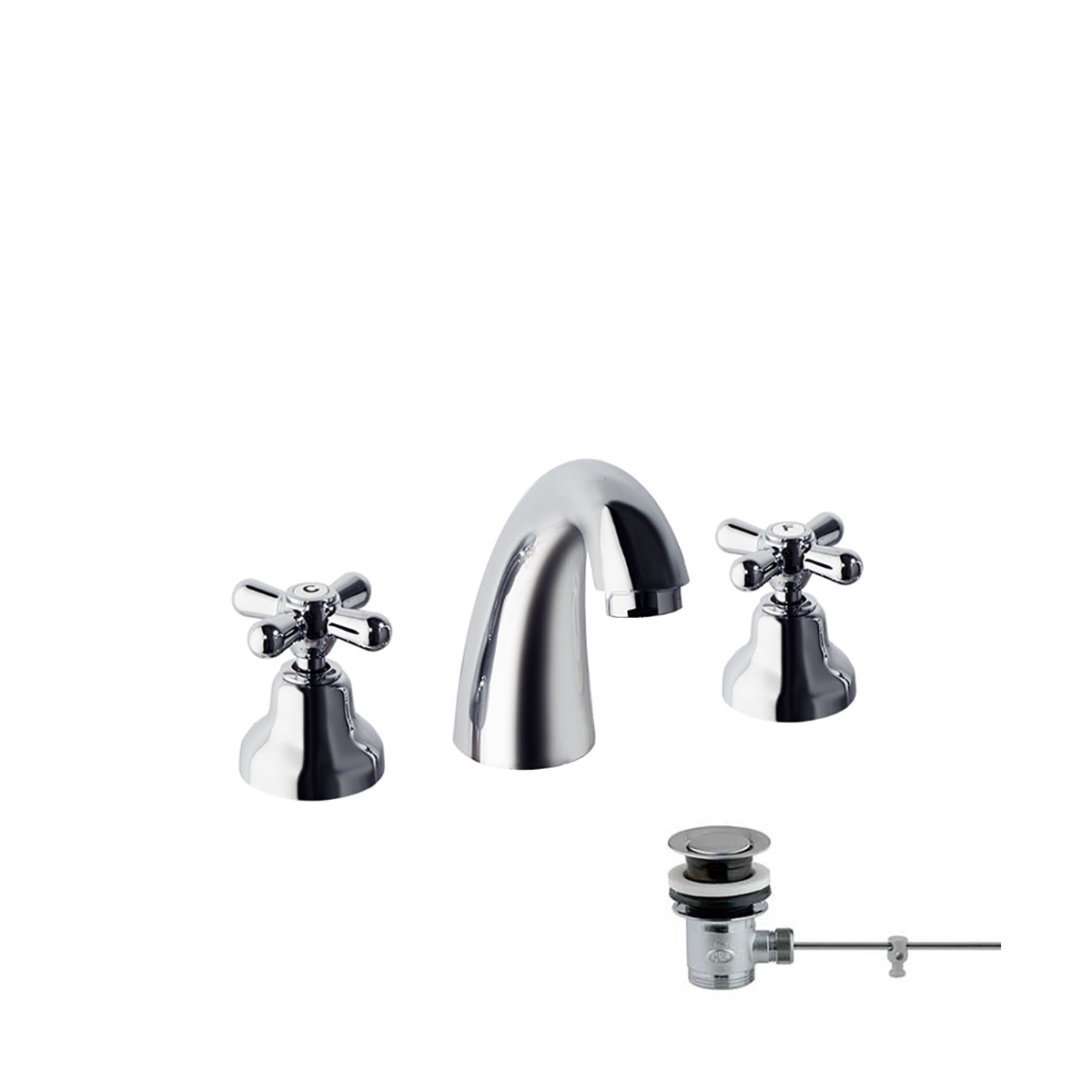 Photo de l’étagère Ramón Soler 3142C Va Chrome Gaudi Ii Groupe Lavabo