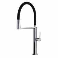 Foto de Bico Flexível Ramón Soler 388801Ma Pia cilíndrica cromada Bico flexível