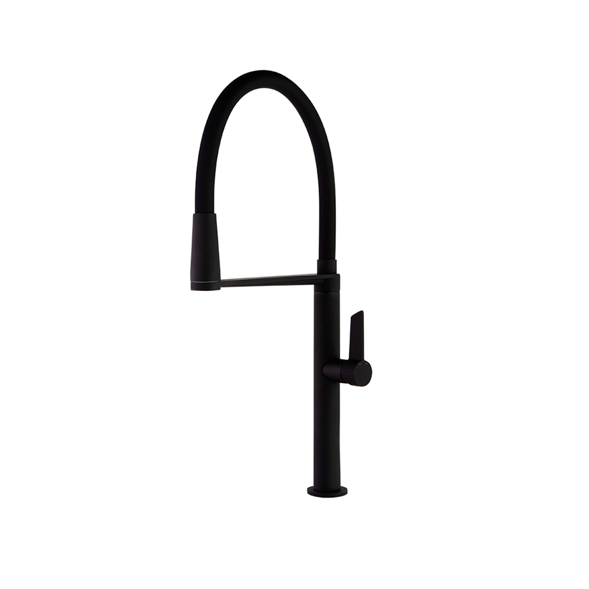 Foto des flexiblen Auslaufs Ramón Soler 388801Mc Matter schwarzer zylindrischer Waschbecken-flexibler Auslauf