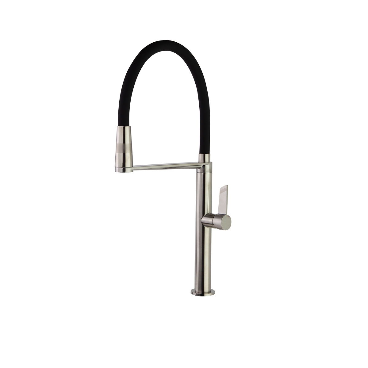 Foto des flexiblen Auslaufs Ramón Soler 388801Mc gebürsteter Nickel-Zylinder-Spülen-flexiblen Auslauf