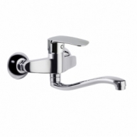 Foto do bico sob Ramón Soler 570701 cc cromado pia parede bico bico baixo nova mosca