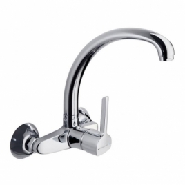 High Spout Ramón Soler 6617 cc Chrom High Sink Mural Ypsilon