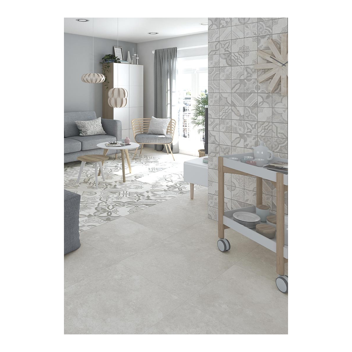 Gris Delta 60x60 (boîte 1,44 m2) Vives