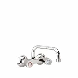 Caño Alto Ramón Soler 7019 Ca21 E4 Bimando Fregadero Mural De 110Cm