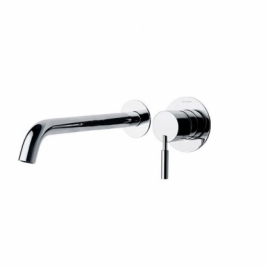 Évier encastré mural Ramón Soler 752103 chrome 2 cadres de plafond 24Cm Atica S2