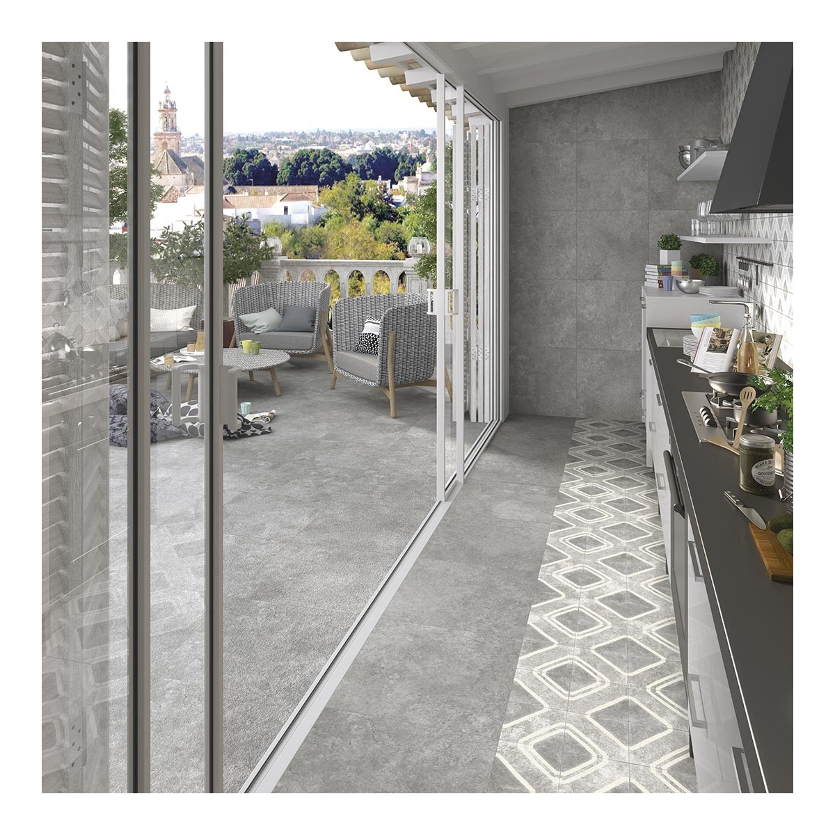 Ceos Cinza 60x60 (caixa 1,44 m2) Vives