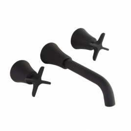 Matte Black Ramón Soler 912001 Wall Recessed Sink Adagio