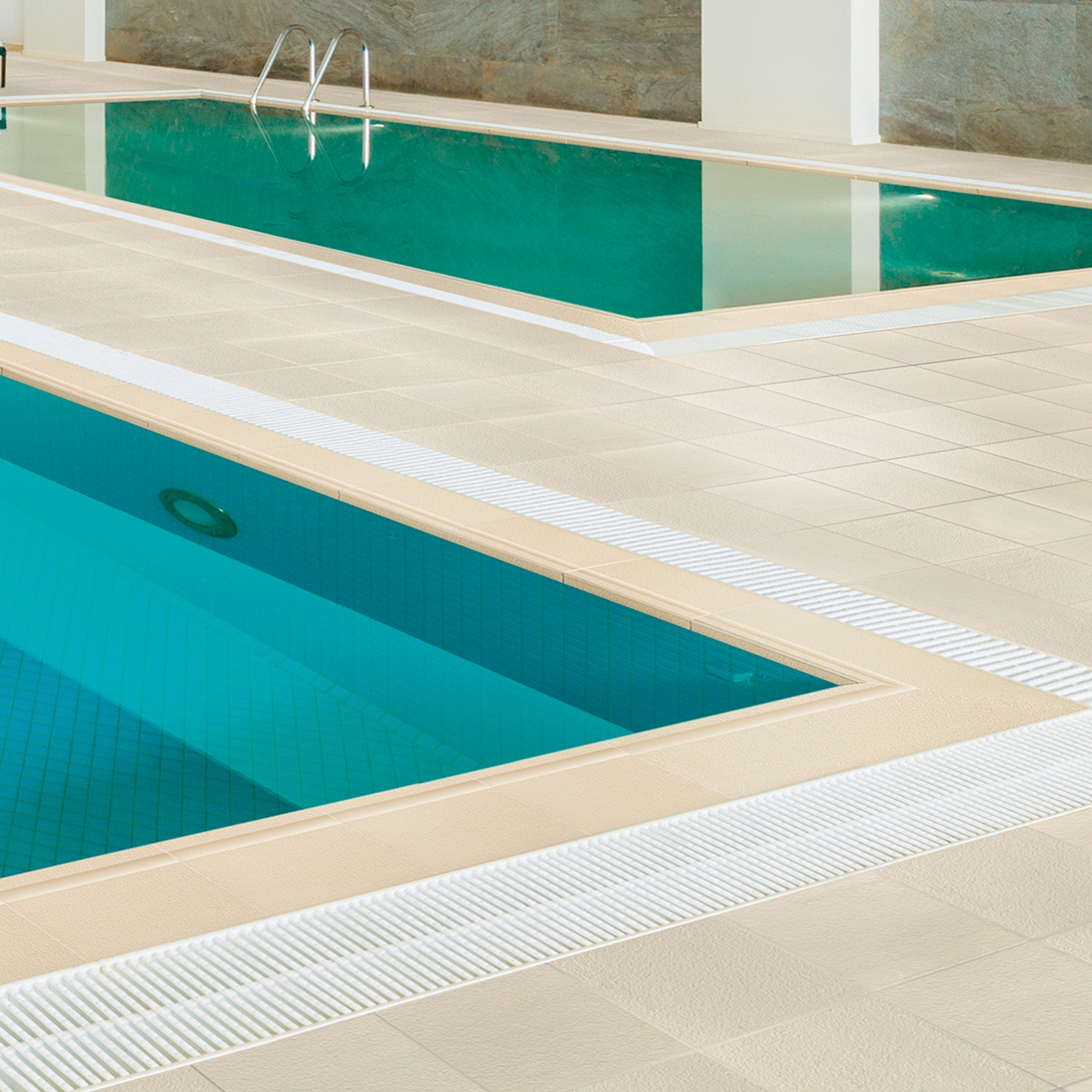Revestimento de bordas para piscinas - Coleção Venatto - Revestimento de bordas para piscinas - Grelha de canto exterior Venatto