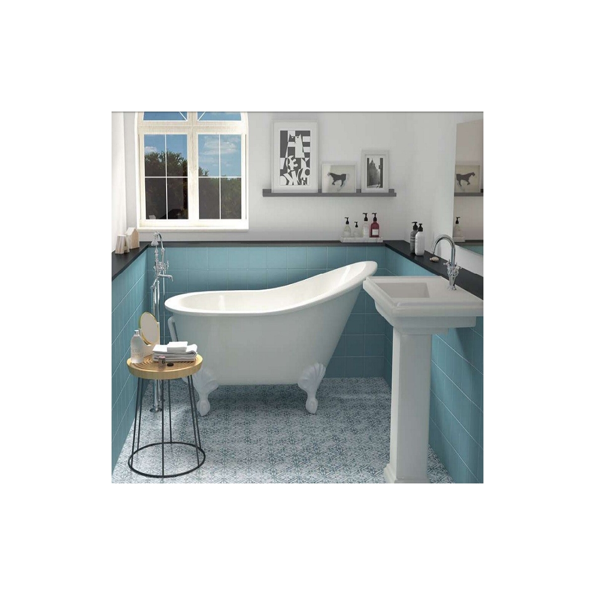 Suelo y revestimiento Rainbow Esmeralda (m2) imitación hidráulico barato