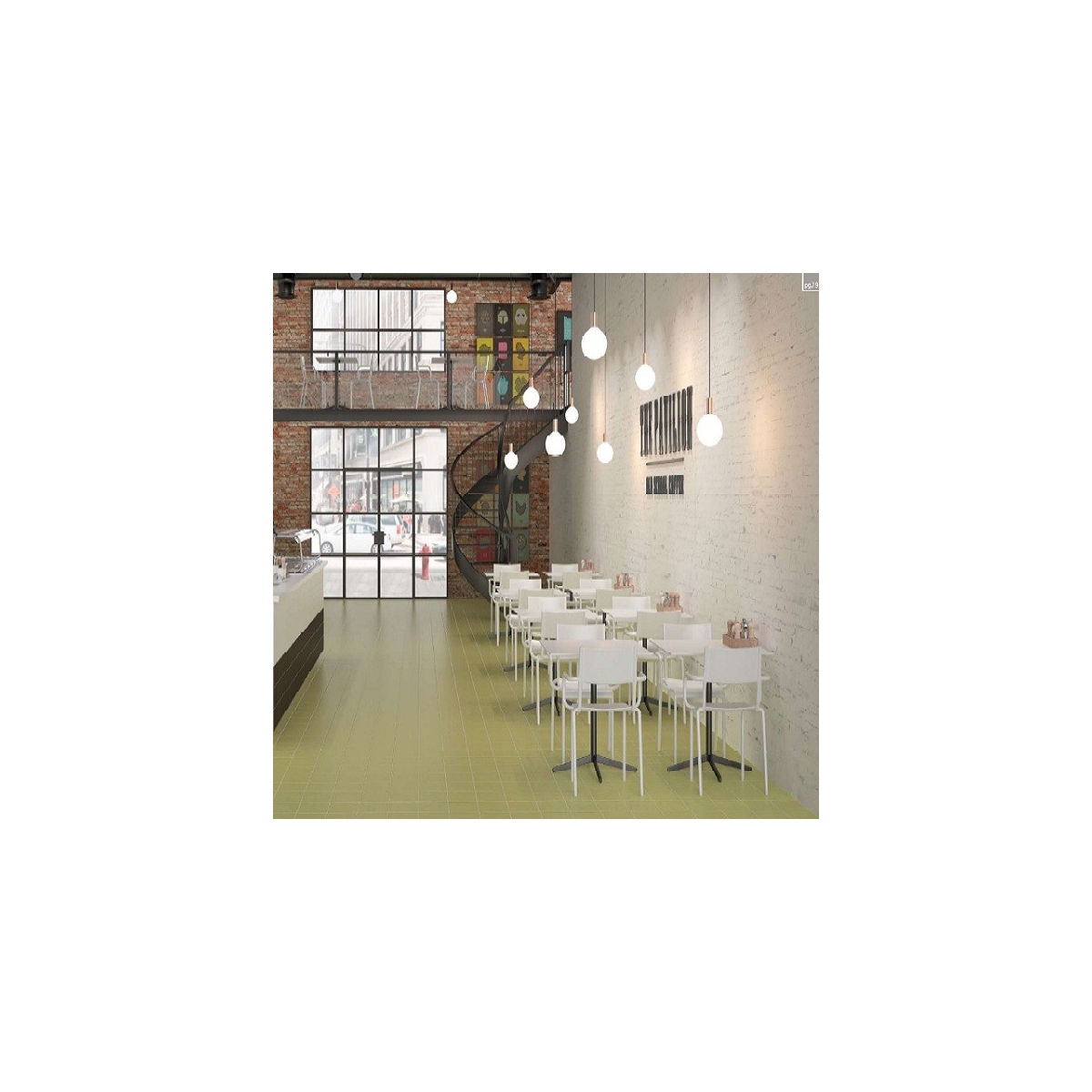 Rainbow Brown Tiles (m2) imitation of economical hydraulic