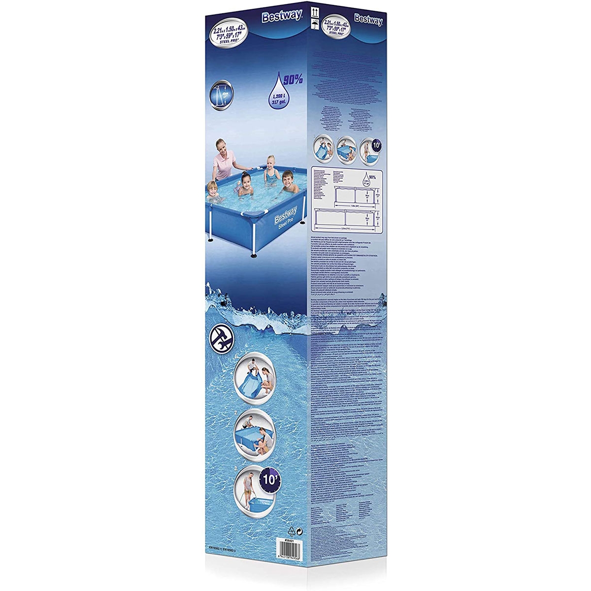 Children's Bestway Removable Pool 221x150x43 bestway
