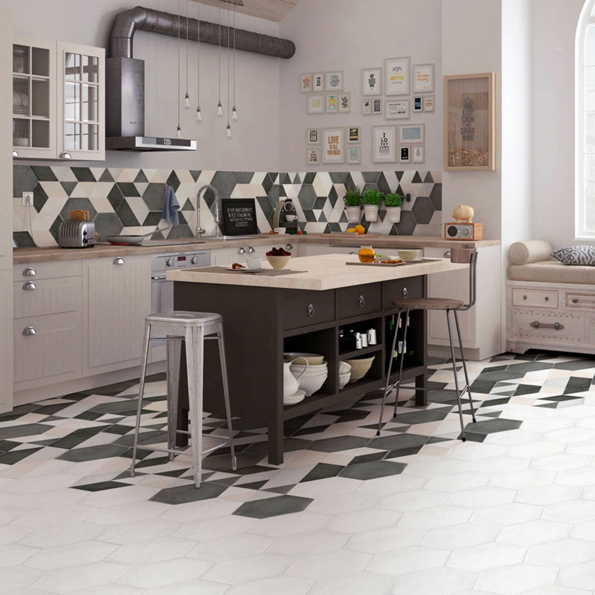 Hexa Boreal Geo Mix 23x27 (box 0.75 m2) environment 3