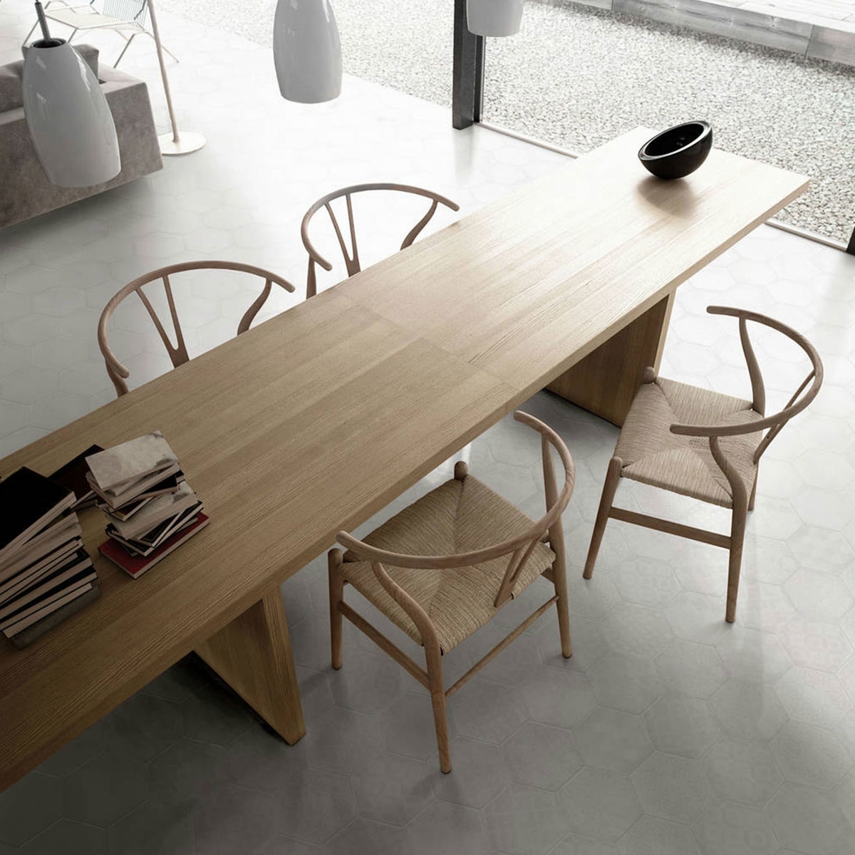 Hexa Boreal Hydra Branco 23x27 (caixa 0,75 m2) ambiente