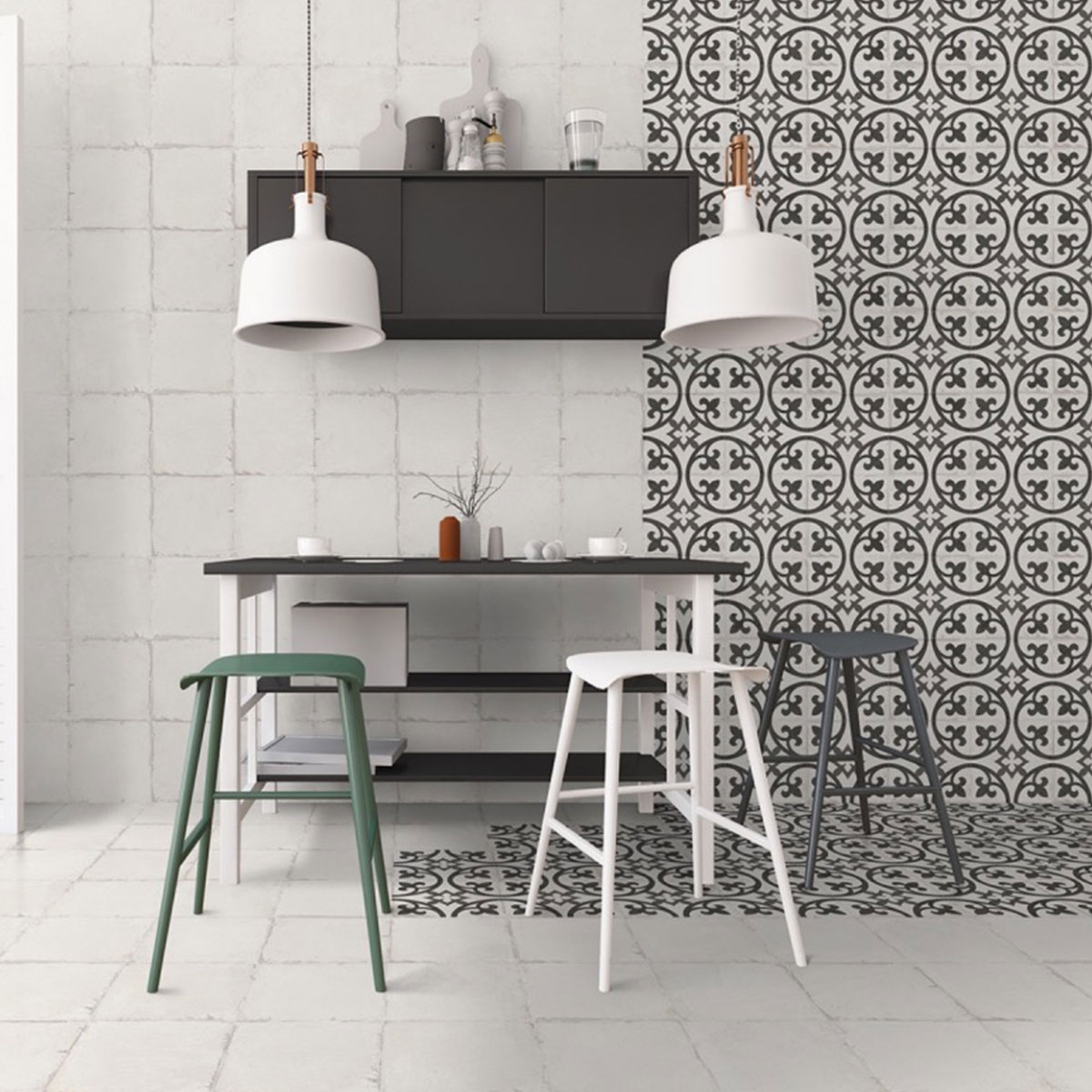 Chez Coco Floral 25x25 (1 m2) ambiente 1