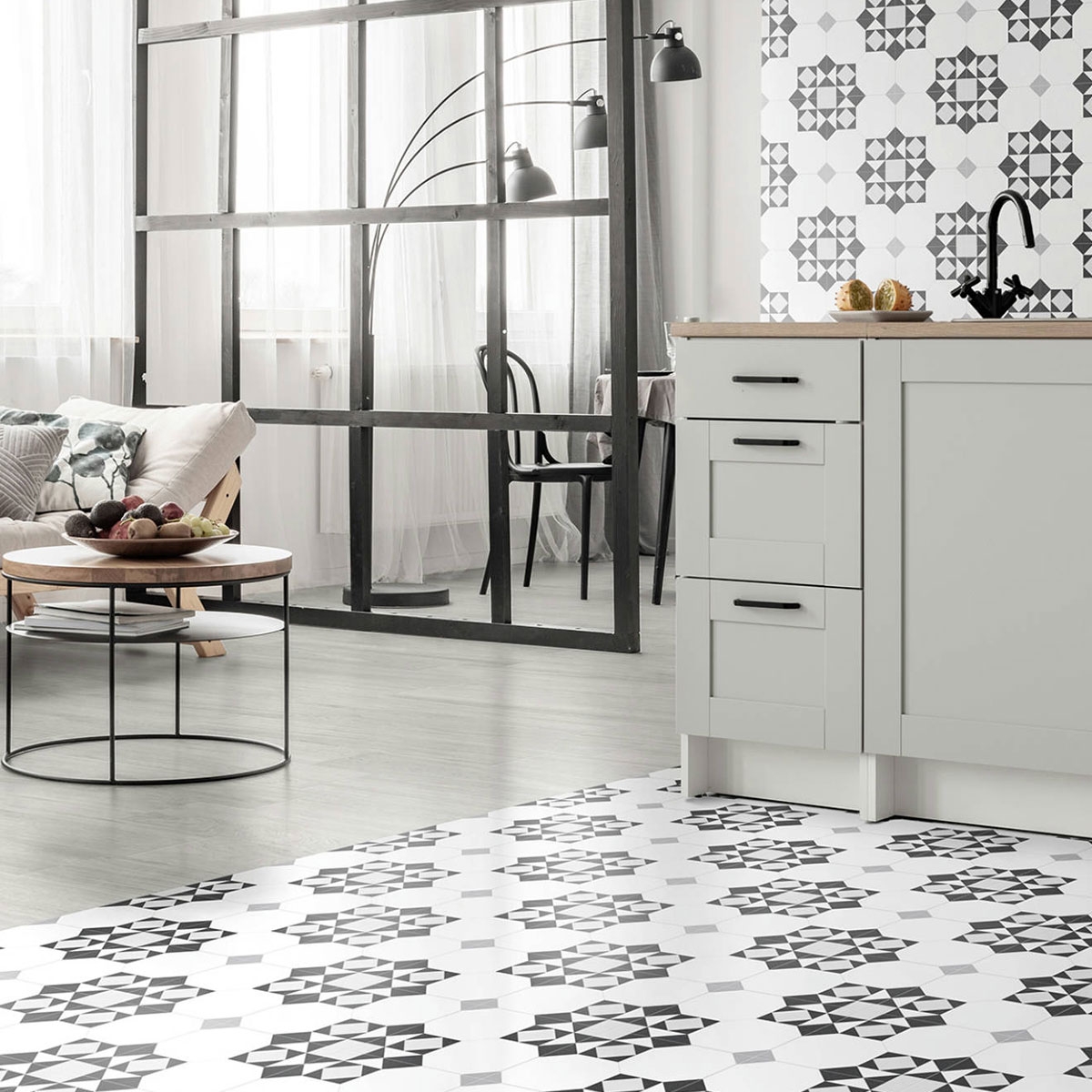 Element Gray 25x25 (1 m2) room 2