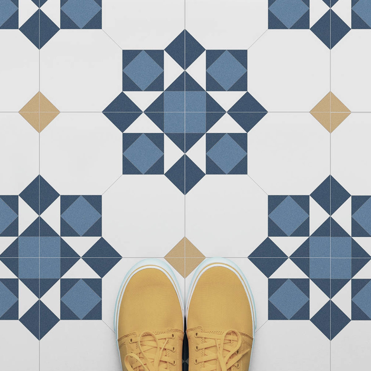 Element Viena Navy 25x25 (boîte 0,96 m2) ambiant 2