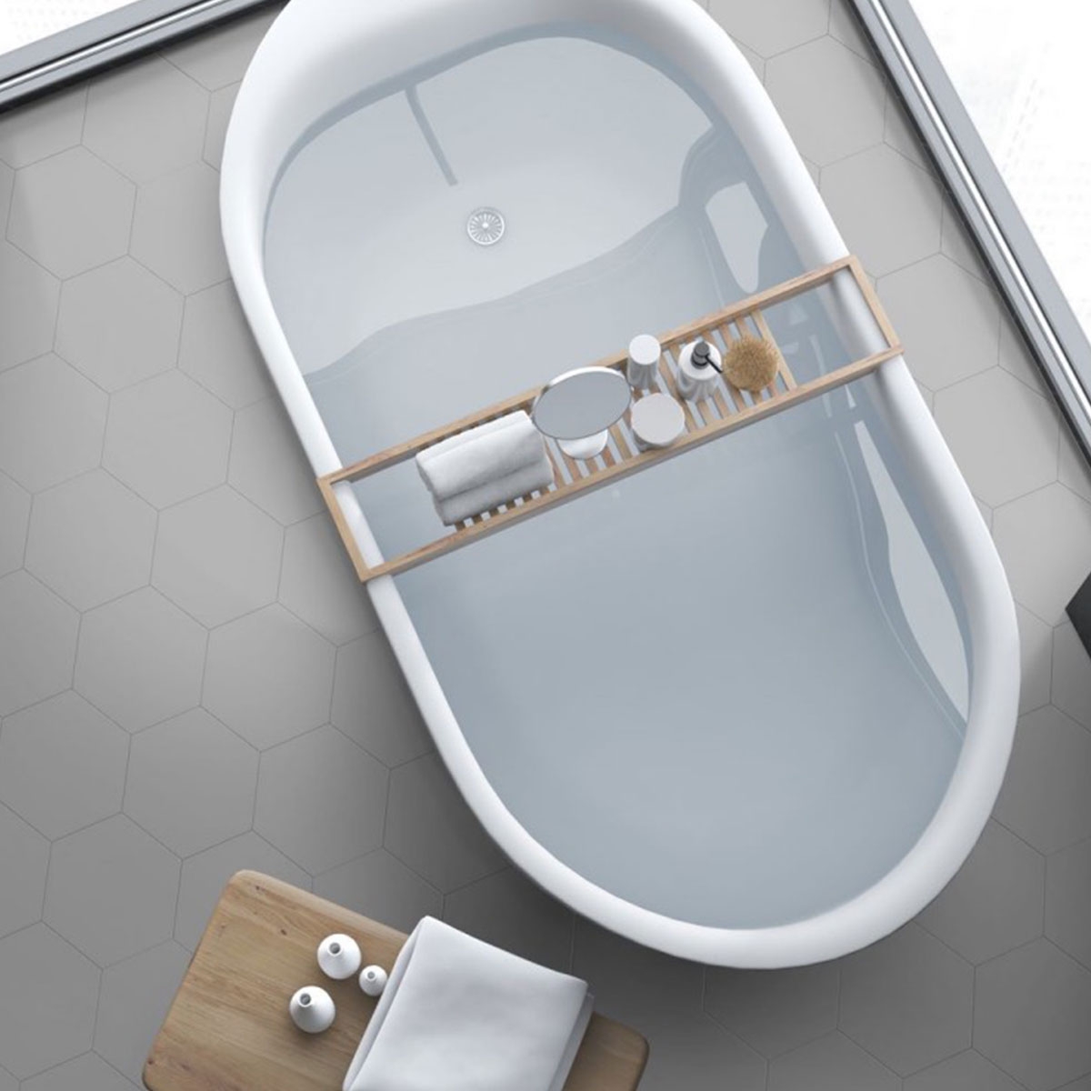 Hexa Element Acier 23x27 (boîte 0,75 m2) ambiant 1