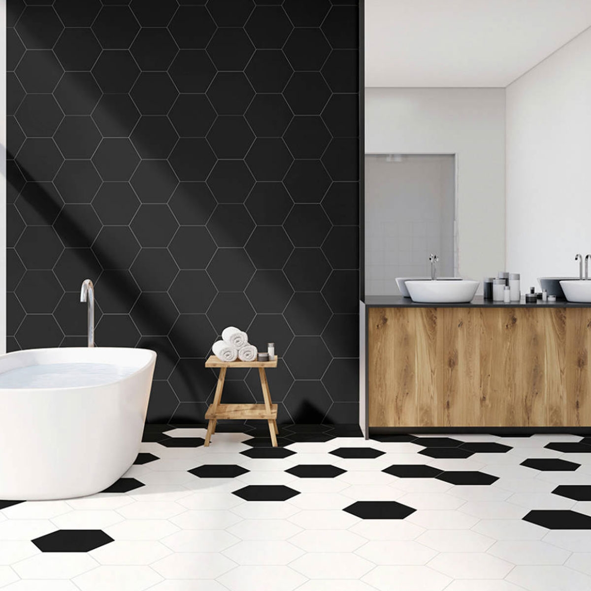 Hexa Element White 23x27 (box 0.75 m2) environment 3