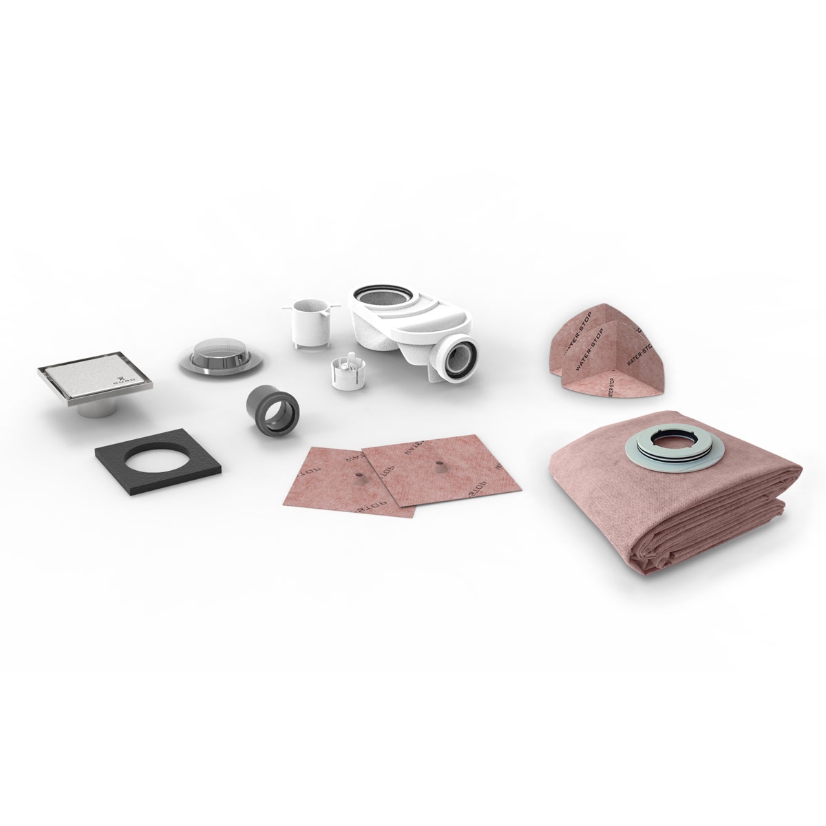 Evolux System Kit mit glattem Fleckgitter 15x30 cm