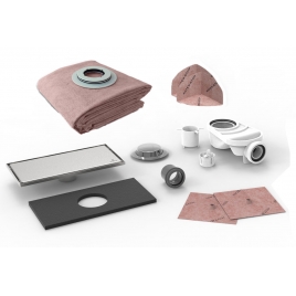 Kit système Evolux avec grille de points lisses 15x30cm