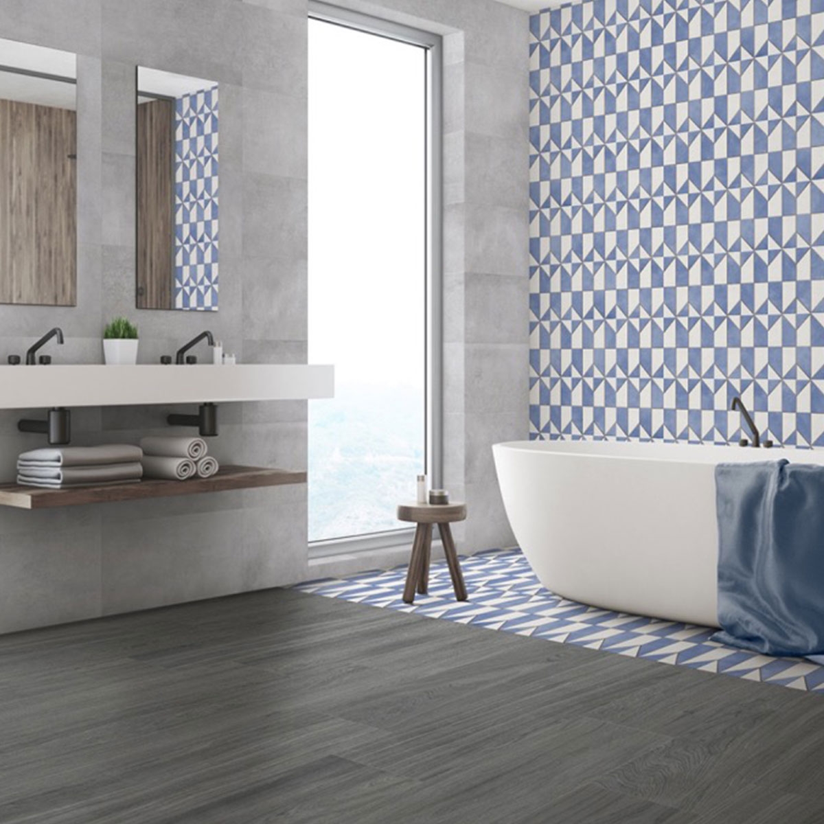 Mudéjar Bleu 25x25 (1 m2) chambre 2