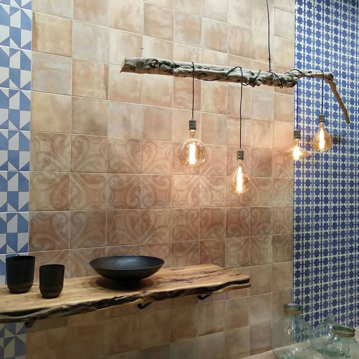 Cobalt Mudéjar 25x25 (1 m2) chambre 2