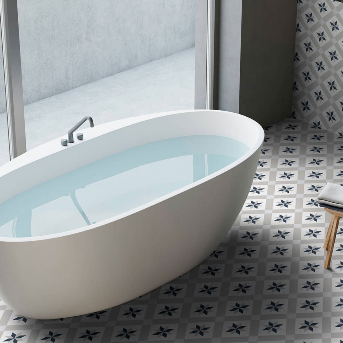 Paris Luna 25x25 (1 m2) ambiente 2