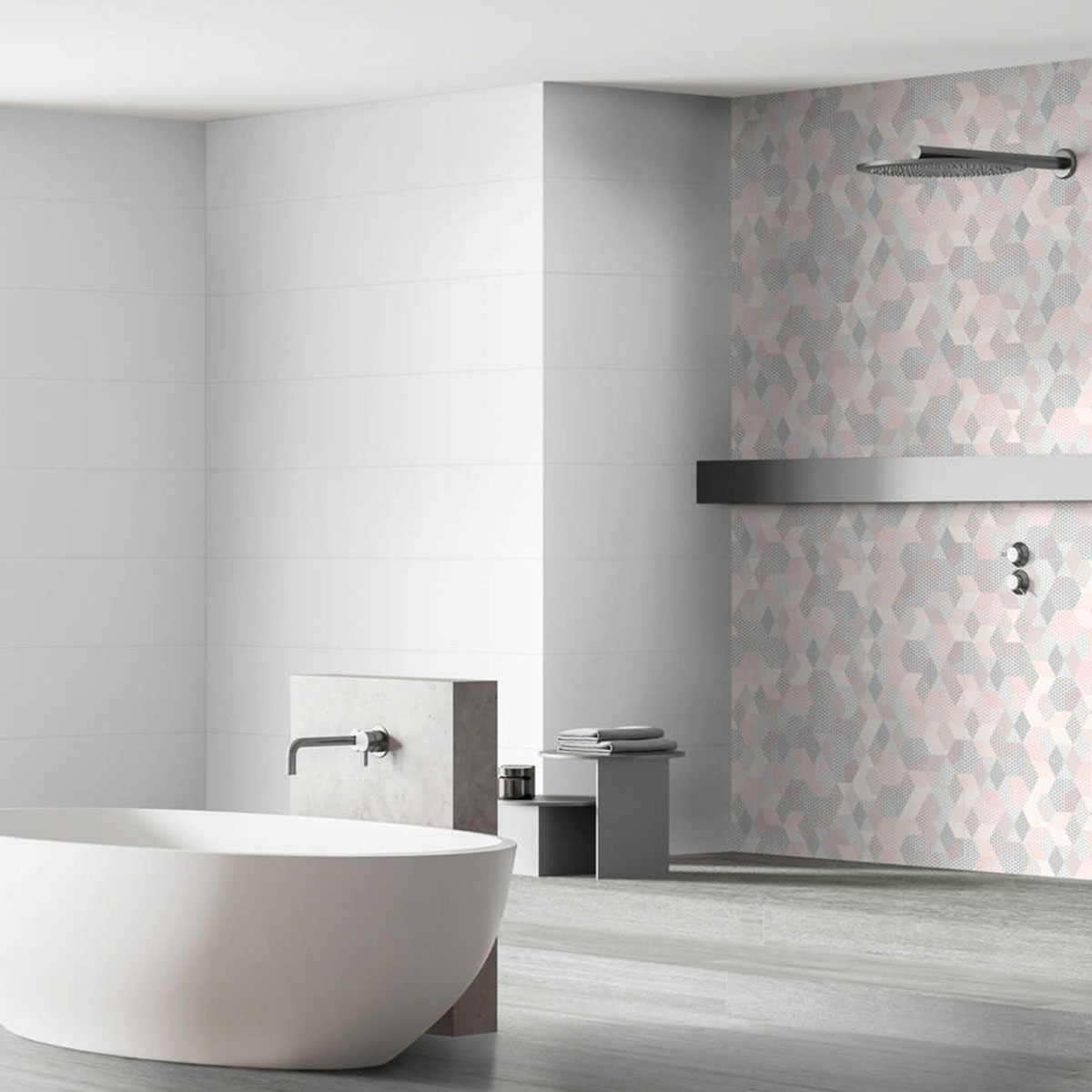 Peonia Rosa 30x90 (caja 1.35 m2) diseño 4