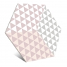 Hexa Peonia Rosa 23x27 (caixa 0,75 m2) design 2