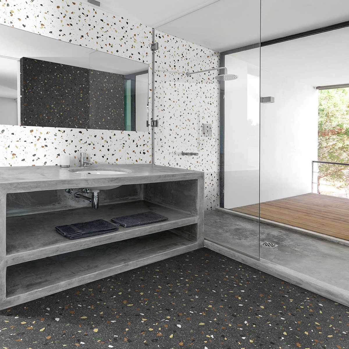 Tritato White 25x25 (1 m²) Raum 1