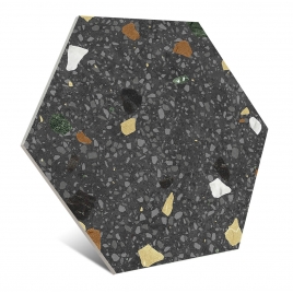 Hexa Tritato Negro 23x27 (caja 0.75m2)
