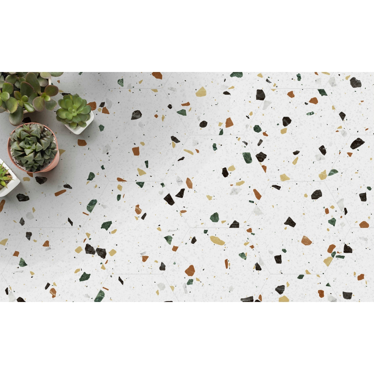 Hexa Tritato Blanc 23x27 (boîte 0.75m2) design 3