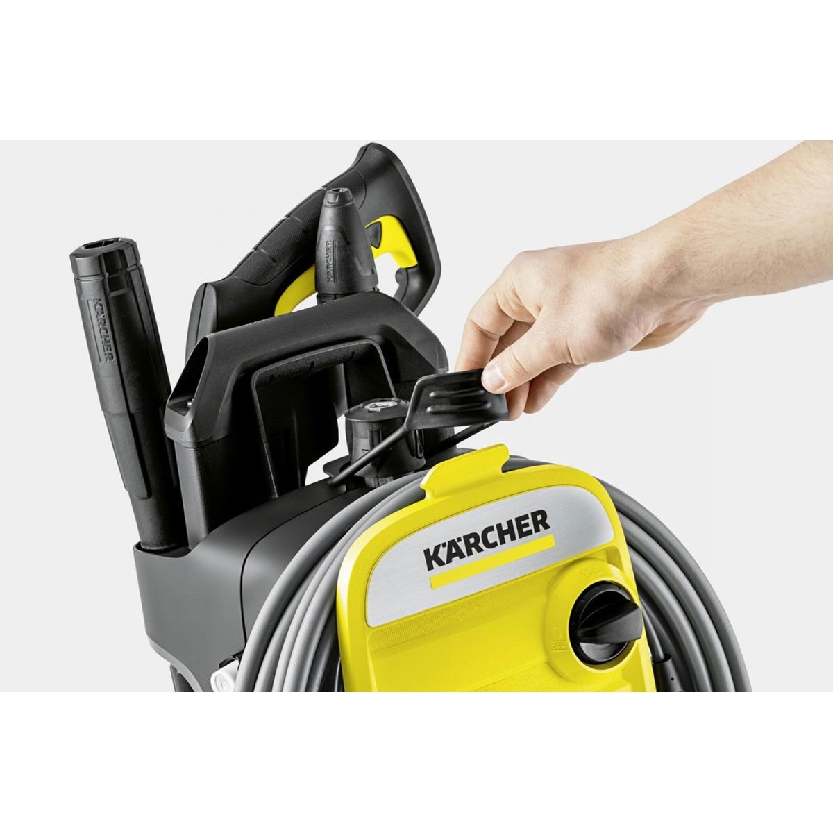 Máquina de lavar a pressão Karcher K7 Compact com escova e botas de PVC