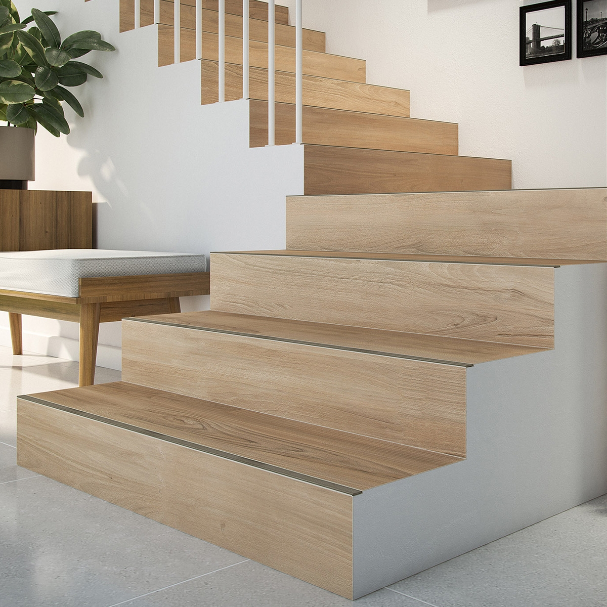 Foto de perfil universal integrada Astra Kombu Ash 12x2500 mm