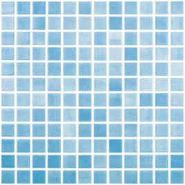 Gresite antideslizante azul turquesa niebla (Caja 2 m2)