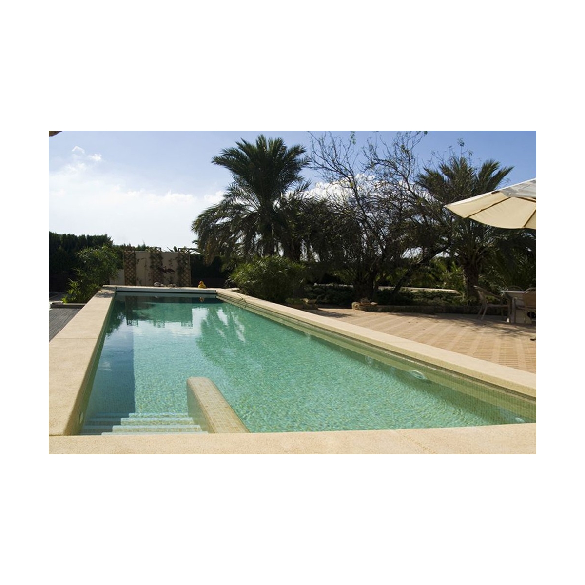 Telha de piscina de névoa bege barata (m2)