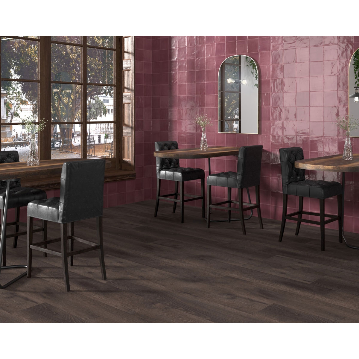 Ambiente Tabarca Grenat 15x15 Brillant