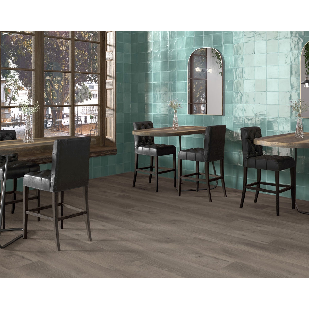 Fotos ambiente de Tabarca Turquoise 15x15 Gloss (caixa 0,9 m2) [45873]