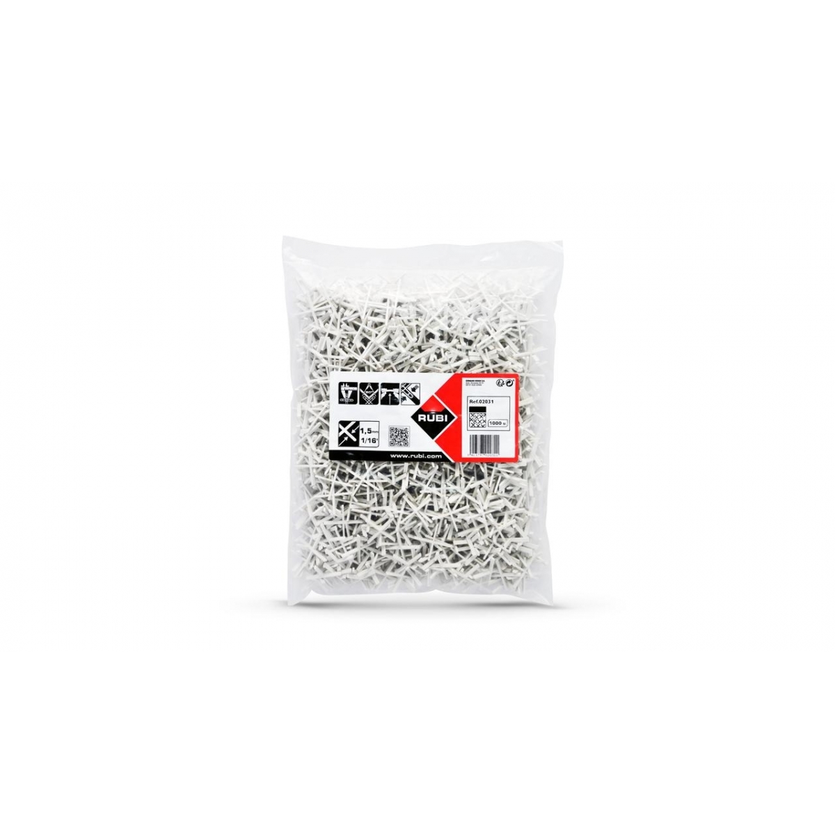 Imagen 1 de Crucetas para juntas 1,5 mm (B-1000 u)