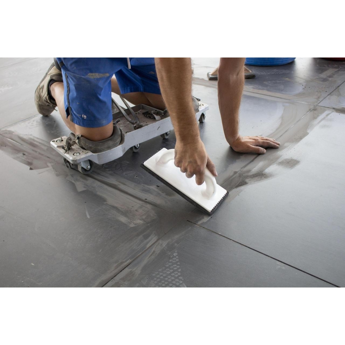 Image 5 de PRO 22,5x10x1,5 cm Truelle en caoutchouc pour joints avec film