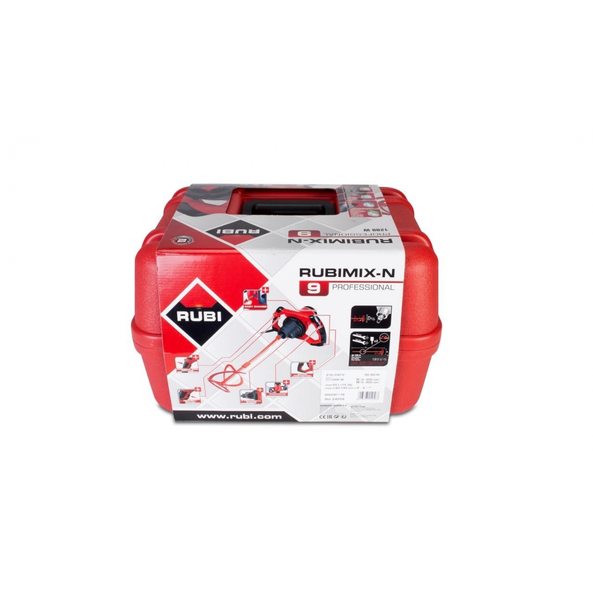 Abbildung 4 des RUBIMIX-9 N 230V 50/60Hz elektrischen Mischpults + Gehäuse