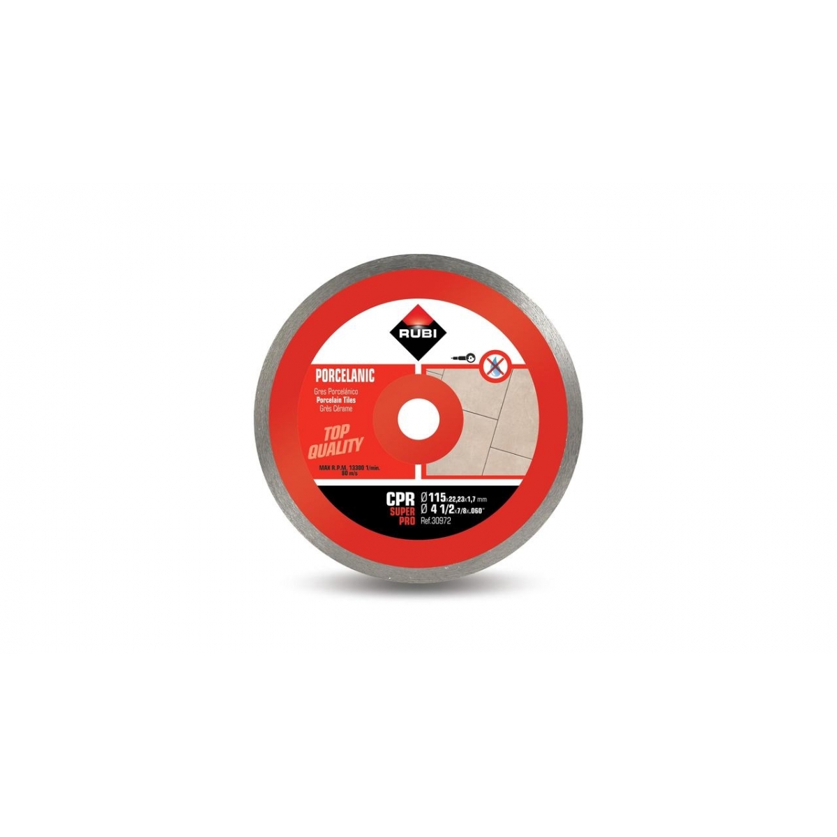CONTINUOUS porcelain stoneware diamond blade CPR-115 SUPERPRO